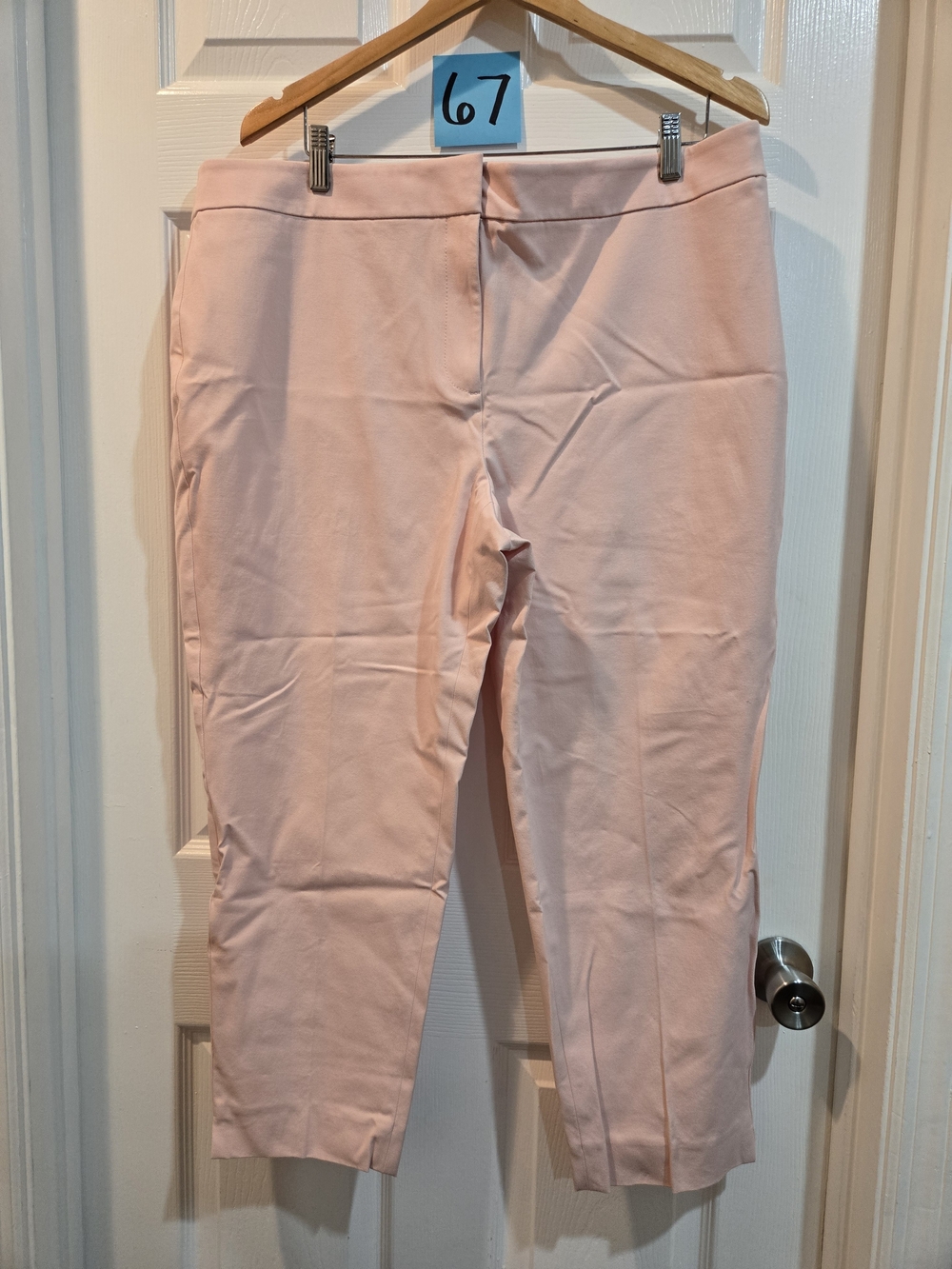 Talbots Women's Plus 20WP Light Blush Chatham Ankle Pants
